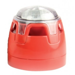 Gent Sounder VAD Beacon Red Base with White Flash - CWSS-RW-S5